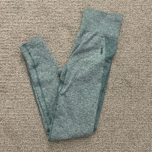 Gymshark Green Flex High Waisted Seamless Leggings - Picture 2 of 3
